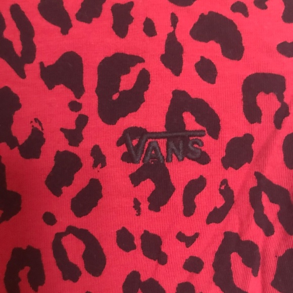 Vans Final Match leopard print mock neck T-shirt - Picture 2 of 4